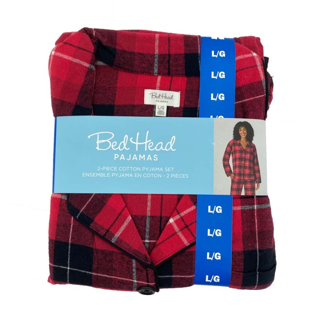 Bed Head Women's Pajama Set | Red and Black Plaid  | Pj's | Various Sizes **NEW